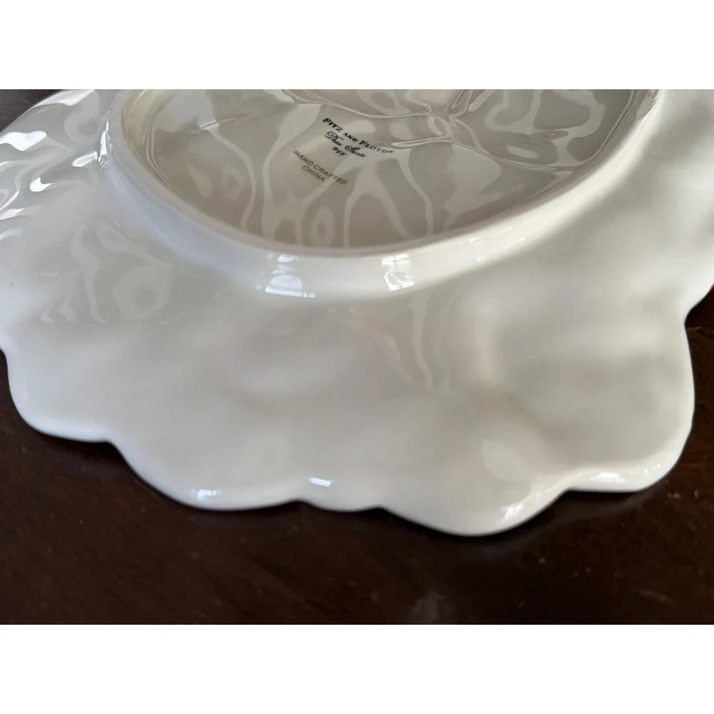 Fitz and Floyd Dear Santa Canapé Plate